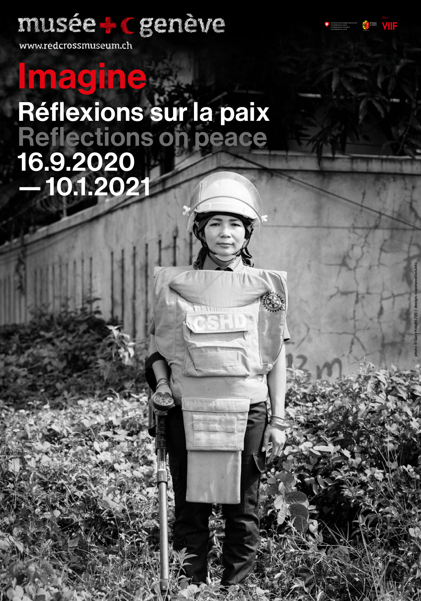 Affiche de l'exposition Penser la paix à Genève